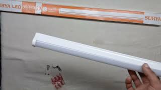 Surya Led Tubelight  BRITO  2Feet  2000lm  6500K  Review With Price [upl. by Aninay]