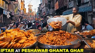 Iftari at Peshawar Ghanta Ghar Food Street  Ramzan Iftar in Pakistan [upl. by Bord]