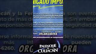 PALENQUE DE CULIANCAN CANCELA EVENTO [upl. by Aikemaj]