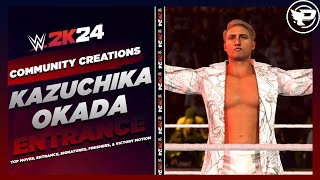 Kazuchika Okada WWE 2K24 Entrance Top Moves Signatures Finishers amp Victory Motion [upl. by Goodrich361]