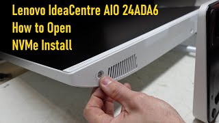 Lenovo IdeaCentre AIO 3 24ADA6 Teardown and NVMe Install [upl. by Analart]