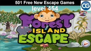 Walkthrough 501 Free New Escape Games level 454  Forest island escape  Complete Game [upl. by Watt]