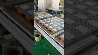 Solar road stud light glue injection solidification！roadstud solarroadstud [upl. by Anelat]