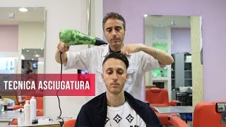 Tecnica di asciugatura capelli uomo [upl. by Lorn]