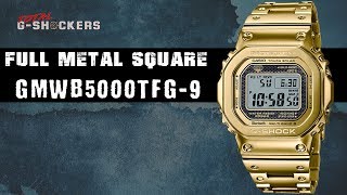 UPDATE Casio GShock GMWB5000TFG9 Gold Full Metal Square  Know the Top 10 Things [upl. by Aitercul]