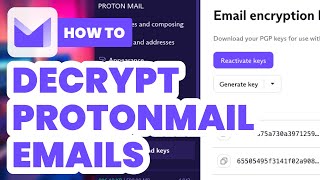 How to Decrypt Protonmail Emails 2024  Easy Guide [upl. by Darice]