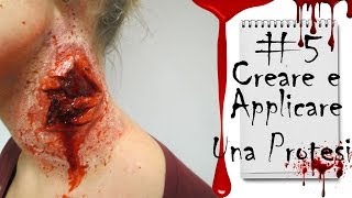 5 Creare e applicare una protesi Thomas Make Up Artist [upl. by Neisa504]