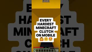 I did every Hardest Mcpe clutch 🙆  GamerFleet  minecraft shorts [upl. by Aluin]