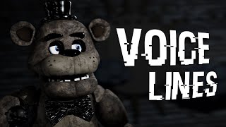 FNAF Freddy Fazbear Withered Freddy Springtrap Voice Lines Collab [upl. by Nerraf]