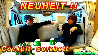 WELTNEUHEIT das 1 SOFABETT im Fahrerhaus🔥für Dein Kastenwagen Wohnmobil🔥Fiat Ducato Sprinter Ford [upl. by Ahsirtak]