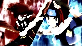 Gingka VS Sakyo Beyblade Zero GShogun Steel [upl. by Sidoeht786]