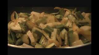 Aloo Bhindi Masala recipe  Indian Okra Recipe [upl. by Airtemad]