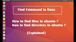 find command with examples in linux ubuntu  explained [upl. by Aernda549]