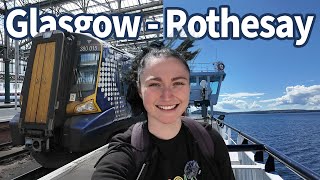 Trip to Rothesay with Scotrail amp CalMac ferries [upl. by Anayad]