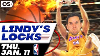 NBA Picks for EVERY Game Thursday 111  Best NBA Bets amp Predictions  Lindys Leans Likes amp Locks [upl. by Enneirda]