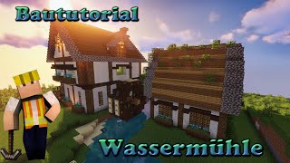 Minecraft Wassermühle Bau Tutorial [upl. by Ecirp]