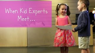 Kid Experts Brielle and Nates Memorable Meeting [upl. by Atalaya]