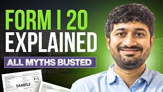 Understanding Form I20 for Indian Students in the USA  All Myth Busted [upl. by Almena]