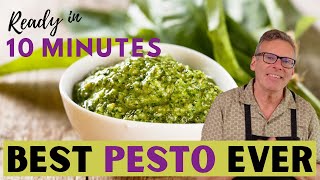 Genovese Pesto  Mediterranean Diet Recipes [upl. by Notsirt]