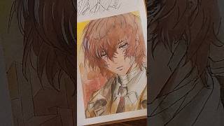 Dazai ahh😄 watercolorart dazai trending easydrawing drawing art [upl. by Cavuoto]