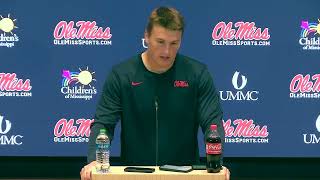 Ole Miss TE Caden Prieskorn ULM Postgame [upl. by Ariella]