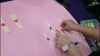 shapes activitywith icecream sticksschoolvideo [upl. by Bonner]