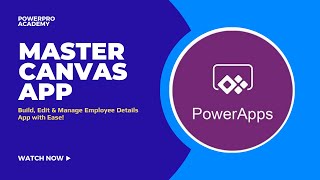 Power Platform PL900 Canvas App Tour  Employee Details App Demo  Add Edit Delete Employee Data [upl. by Stutsman]