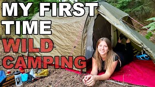 Teenager first time Wild camping and bikepacking in the woods MSR Tindheim 2 171 [upl. by Anaiviv267]