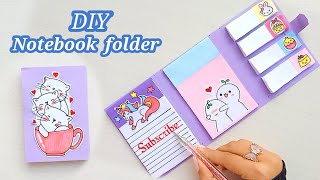 DIY NOTEBOOK FOLDER Organizer  Back to SCHOOL how to make folder organizer  Diy organizer  DIY [upl. by Xylon]