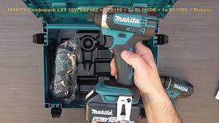 Unboxing MAKITA cordless combo set DLX2127TJ1 LXT 18V 50 Ah in Makpac  Bob The Tool Man [upl. by Eenimod537]