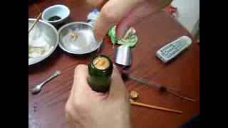 How to remove a broken cork out of a wine bottle  easy [upl. by Gauldin702]