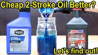 Cheap 2Stroke Oil Better Lets find out Amsoil vs SuperTech 2Cycle Oil [upl. by Alilad]