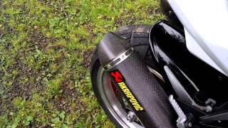 2008 Kawasaki Z1000 Dual Akrapovic carbon fiber exhaust [upl. by Sihonn]