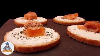 Toast Saumon Fumé et Fromage Frais  Recette pour Noël [upl. by Nevi285]