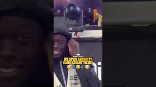 Ice Spice had her security guard trippin 😭👀💯 icespice hiphop rapper [upl. by Atsyrt]