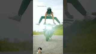 Lady biker moto stunt [upl. by Cello]