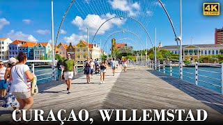 Willemstad Curaçaos Charming Capital  A Vibrant 4K Walking Tour [upl. by Godfree]