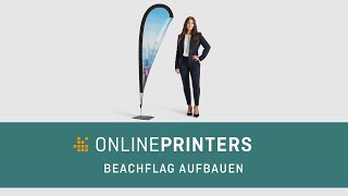 Beachflag aufbauen Größe S  Aufbauanleitung [upl. by Dutch500]