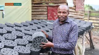 UgandaThe Indoor Pollution at Home Inspired me to Start Briquette Business Empire [upl. by Aimal]