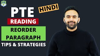 PTE Reading  Reorder Paragraph Hindi  Tips amp Strategies  Language Academy  PTE  NAATI  IELTS [upl. by Ahsetal488]