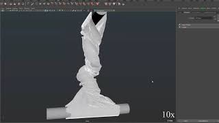 Maya Bifrost MPM Twisting and Tearing Cloth test [upl. by Schweitzer92]