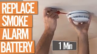 How to Change a Smoke Alarm Battery under 1 Min [upl. by Iahcedrom994]