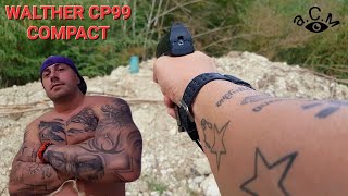 ВЪЗДУШЕН ПИСТОЛЕТ WALTHER CP99 COMPACT ЧУПИ ЗДРАВО СТЪКЛЕНО ШИШЕ аСм [upl. by Anig812]