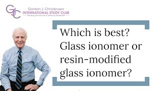 Which is best Glass ionomer or Resinmodified glass ionomer [upl. by Dacey]