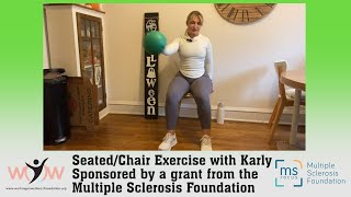 20241029 SeatedExercise with Karly supported through a grant from the Multiple Sclerosis Foundation [upl. by Freiman]