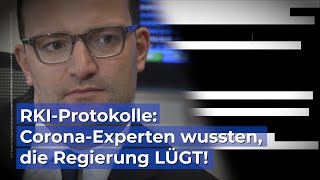 RKIProtokolle CoronaExperten wussten die Regierung lügt [upl. by Eilsew434]