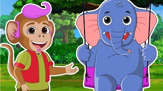 Natkhat Bandar Mama  Hathi Raja  Hindi Rhymes for Children [upl. by Siclari]