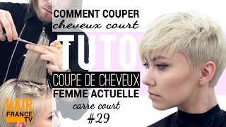 Tuto coiffure Coupe de cheveux tendance HAIR France TV [upl. by Yllor898]