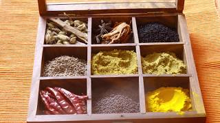 Masala Box  মসলাবক্স  Indian Spice Box  Wooden Spice Box Spice Box  Monis Passion [upl. by Ailliw480]