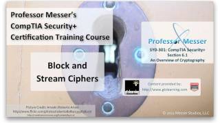 Block and Stream Ciphers  CompTIA Security SY0301 61 [upl. by Nilya]